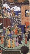 unknow artist A blind musician plays for Sultan Husayn Mirza Harem oil painting picture wholesale